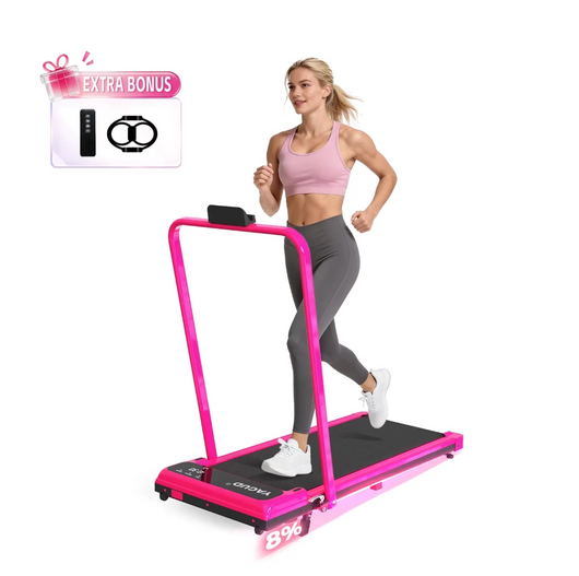 Foldable Walking Pad Treadmill with Handle Bar | 3.8HP
